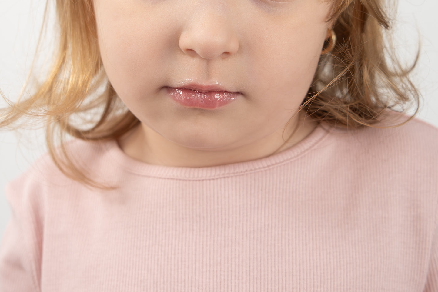 Clear Lip Gloss for Kids with Keychain (Yellow)