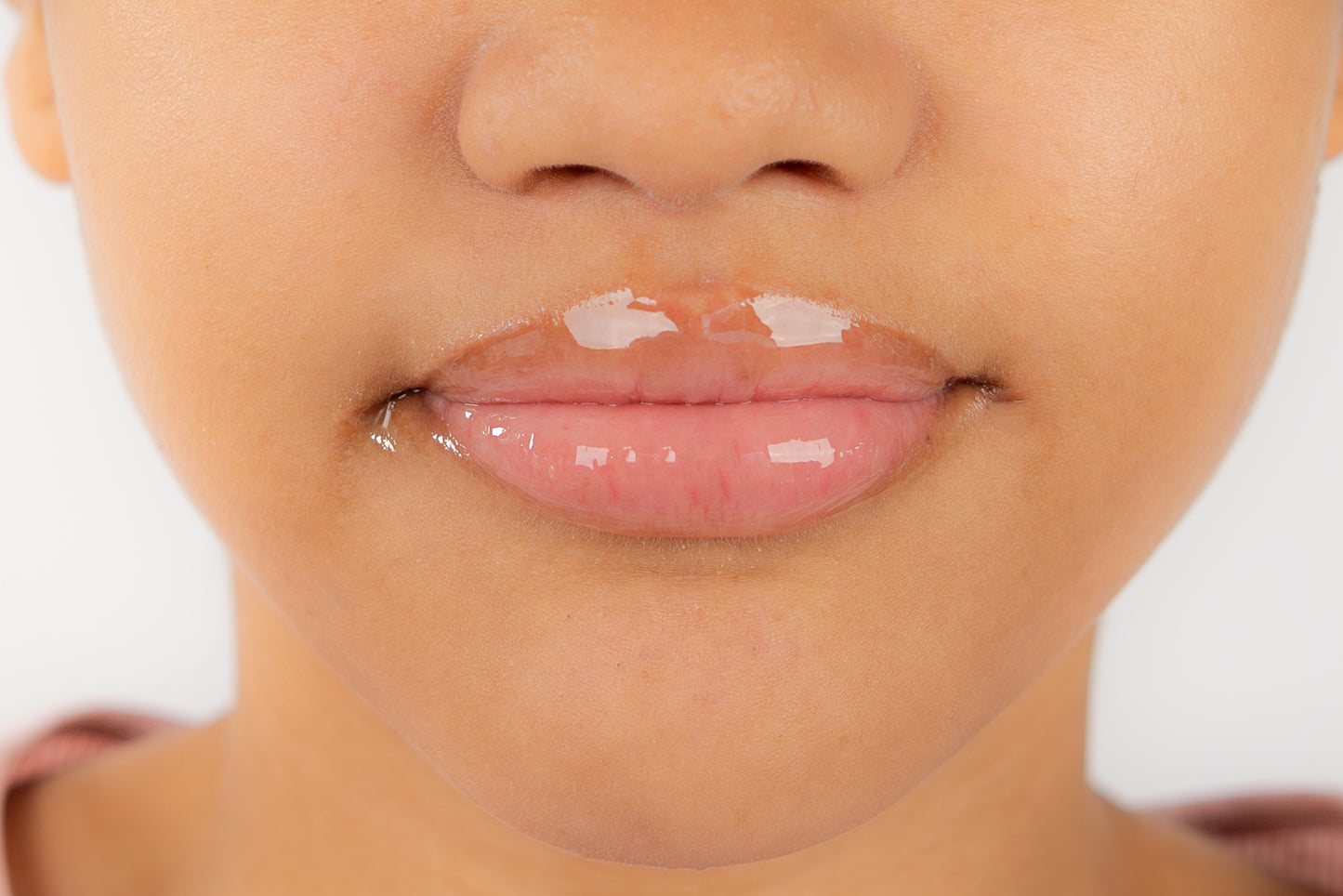 Clear Lip Gloss for Kids with Keychain (Purple)