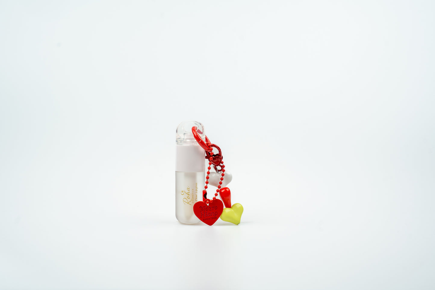 Clear Lip Gloss for Kids with Keychain (Red)