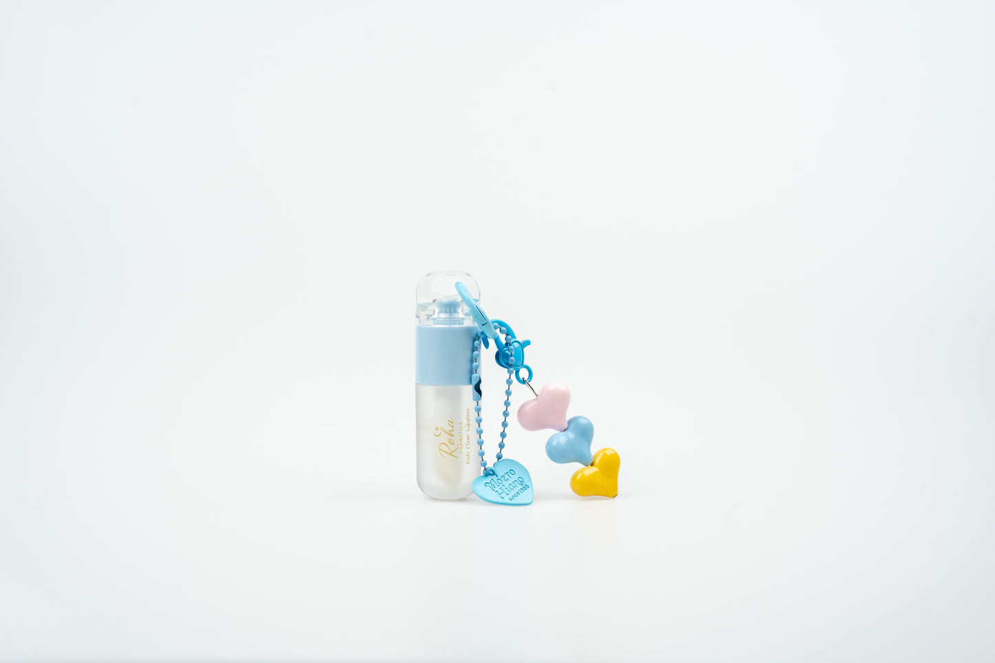 Clear Lip Gloss for Kids with keychain (Blue)