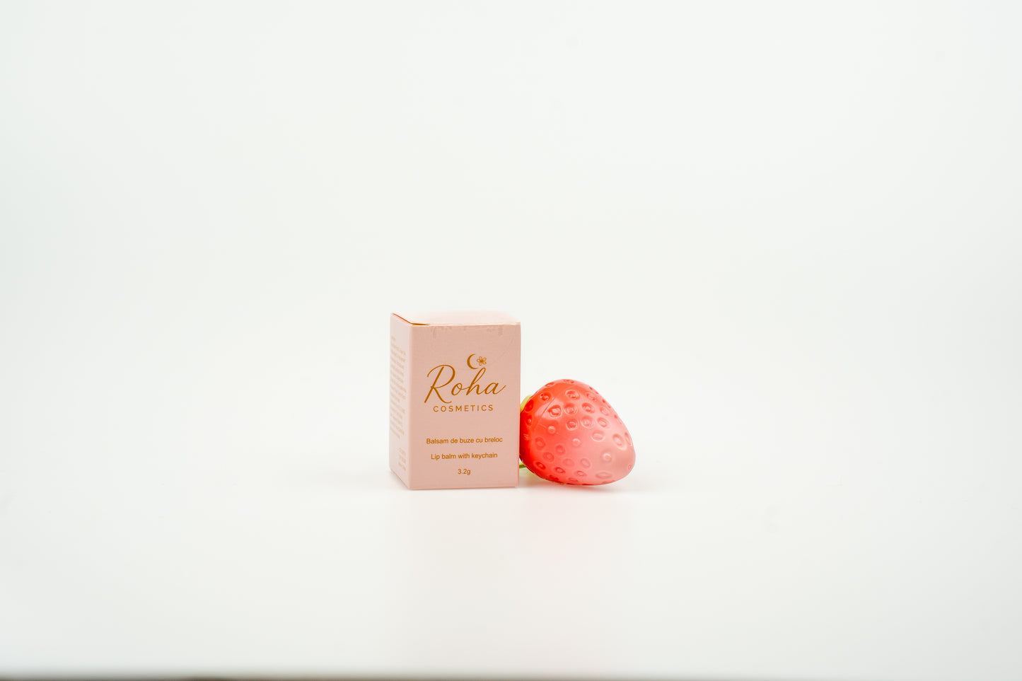 Lip Balm (strawberry tube) - changing color -Light Pink