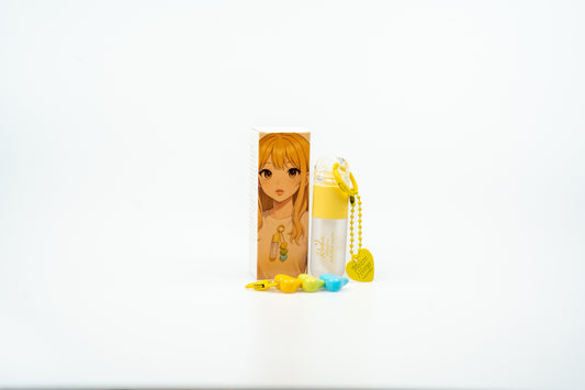 Clear Lip Gloss for Kids with Keychain (Yellow)